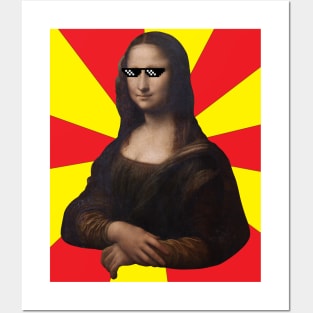 Deal With It Mona Lisa Posters and Art